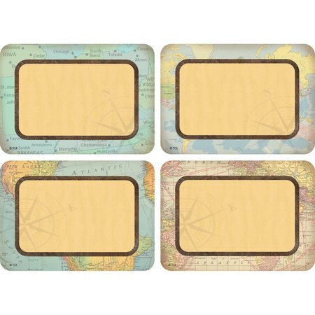 TEACHER CREATED RESOURCES Travel the Map Name Tags/Labels, PK216 TCR8574